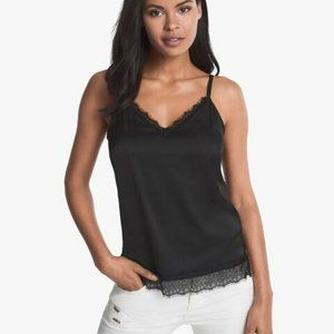 *2 for $25* WHBM Lace Trim Cami